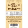 Premium Roasted Cremè Brulee Crunchy Peanuts, Gourmet Nuts with Cremè