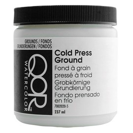 Golden QoR Watercolor Cold Press Ground White 8 Oz