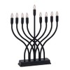 13.5" Modern Electric Menorah with LED Bulbs (Black)
