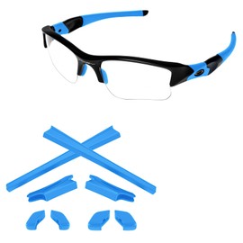 Tintart Kits de goma de repuesto para orejas y narices para Oakley Flak Jacket | Flak Jacket XLJ Sunglass Azul