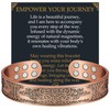 Jecanori Copper Bracelet for Men, 99.99% Pure Copper Magnetic Bracelets