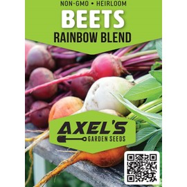 Rainbow Beet Seeds for Planting - Plant & Grow Heirloom Rainbow Beets in Home Outdoor Garden – Planting Instructions for Abundant Harvests – Great Gardening Gift, 1 Packet