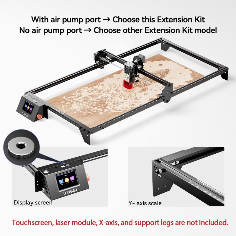 LONGER New Model Y-Axis Extension Kit for RAY5 5W/10W/20W Laser
