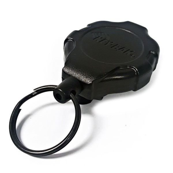 Key-BAK Ratch-It Retractable Ratcheting Tether with 36" Retractable Cord, 15 oz. Retraction, Belt Clip Attachment
