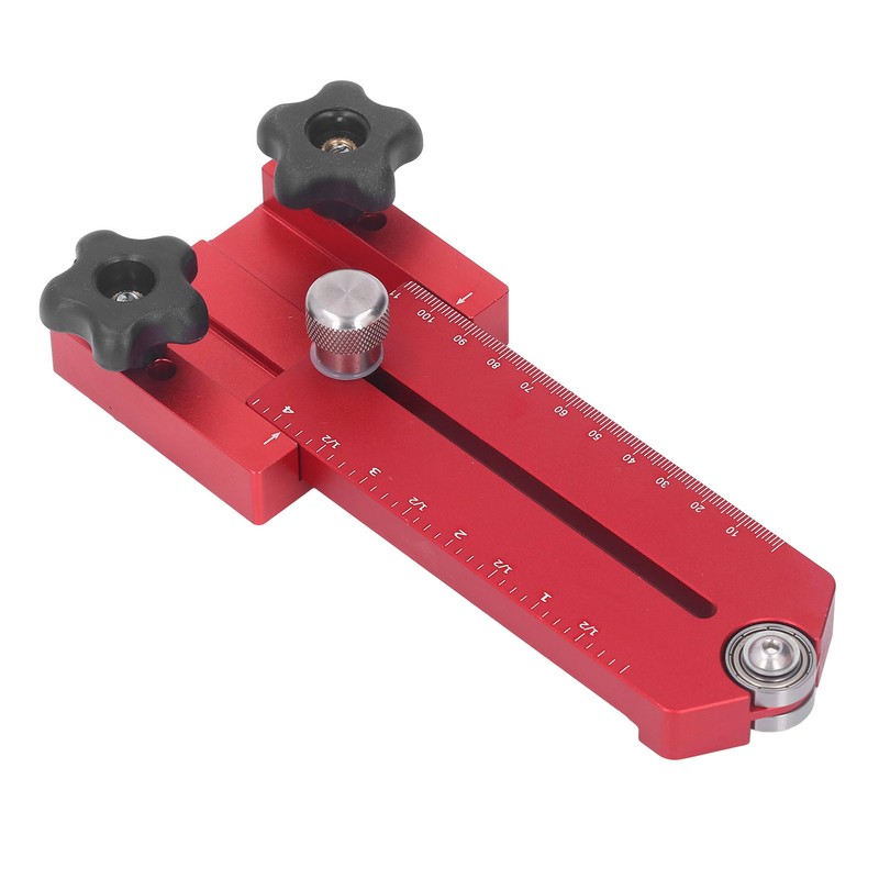 Table Saw Limit Fence Aluminum Alloy Red Retractable Adjustable Table