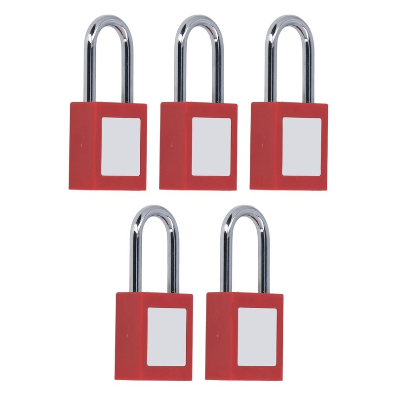 5 Set Lockout Tagout Locks Chrome Plated Nylon Loto Safe