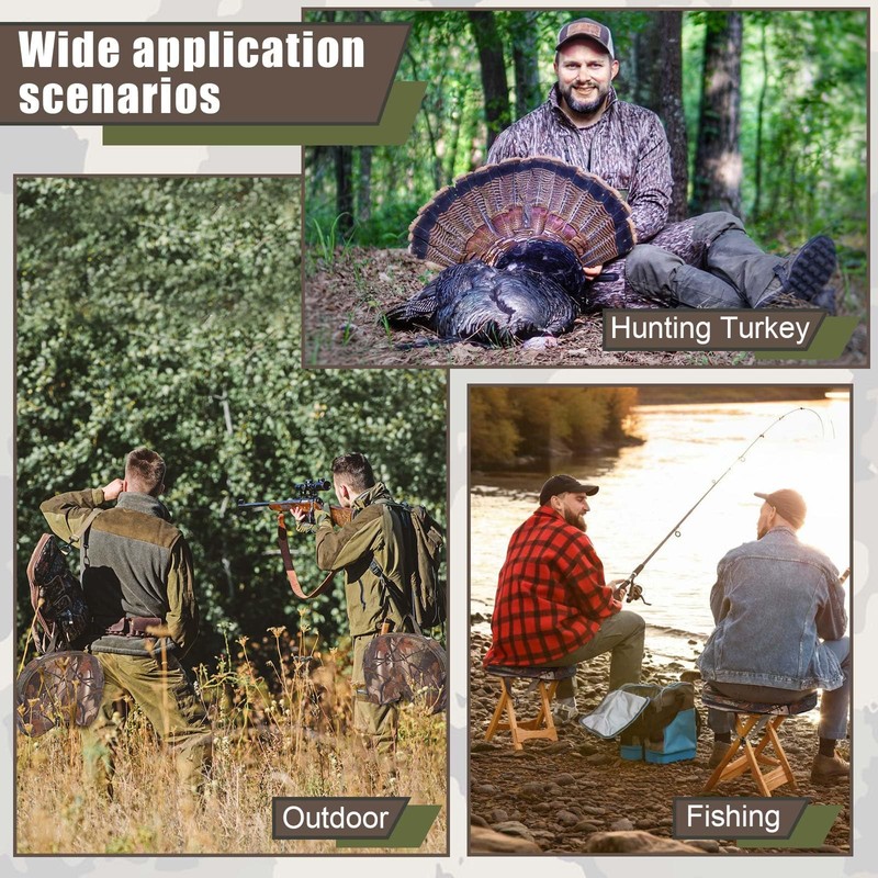 Sliner 2 Pieces Turkey Hunting Seat Cushion Portable Turkey Seat