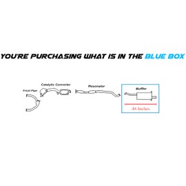 Northeastern Exhaust | Stainless Steel Exhaust Muffler Compatible for Subaru Baja 2004-2006 2.5L | Free Gasket Included | Automotive Replacement Part | Non-Turbo