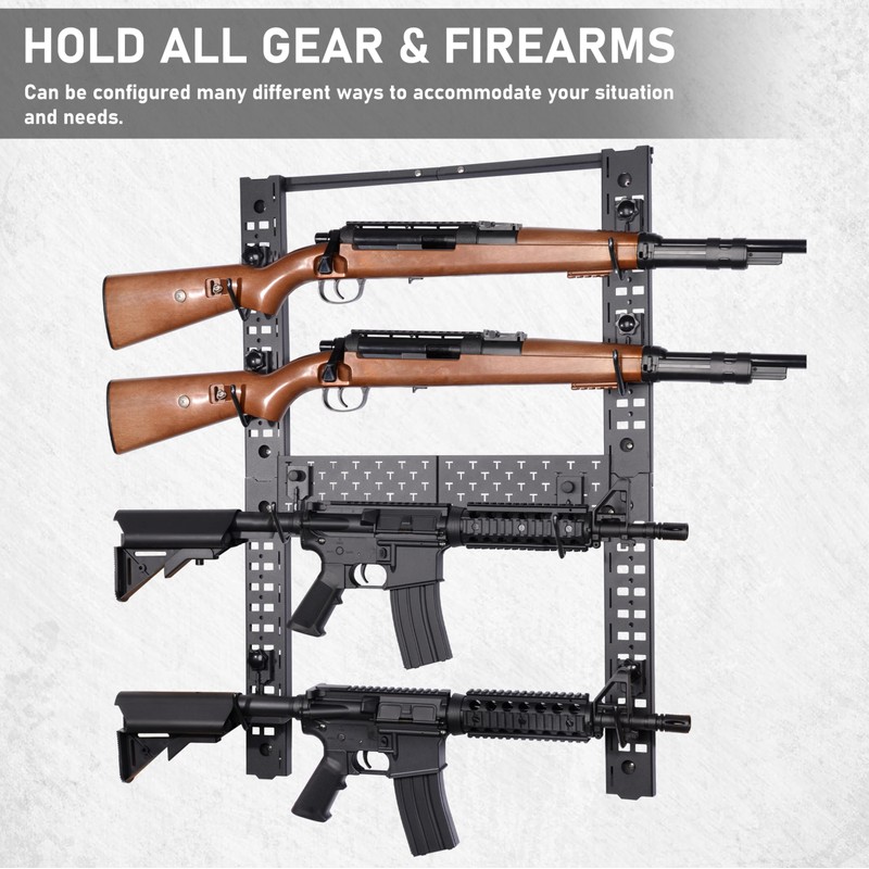 Adoreal Modularity Gun Wall Mount, Hold Up 120LBS Gun Rack