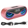 ABS Multifunction Alarm Clock Bluetooth Speaker Voice Prompt Call Function