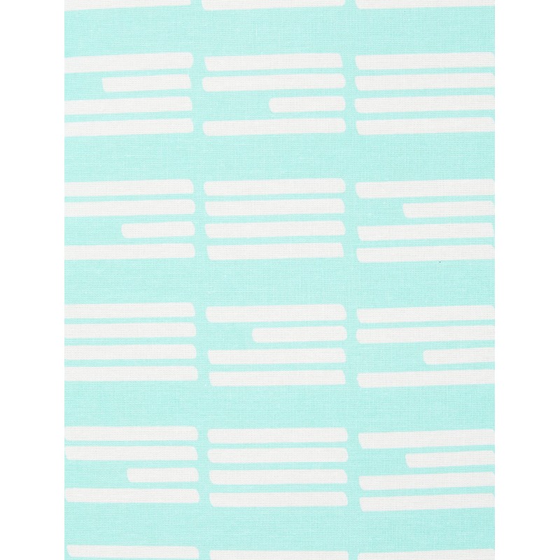 Addis Perfect Fit Cover Aquagreen (L), Cotton, Aqua Green Stripe,