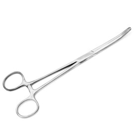 MuskalMed 8" Curved Satin Hemostat Forceps, Stainless Steel Locking Tweezer Clamps - Ideal Hemostats for Nurses, Fishing Forceps, Crafts and Hobby