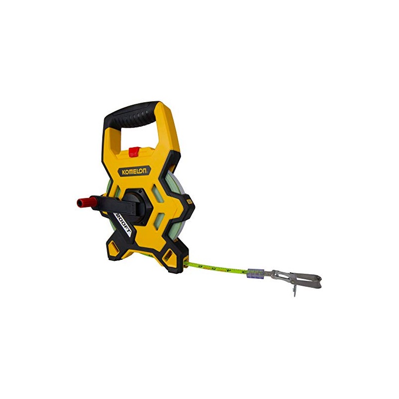 Komelon Contractor LT Tape Measure,Black,200 FT