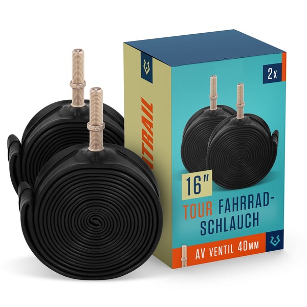 Alphatrail 16 Inch Bicycle Inner Tube AV Car Valve 2