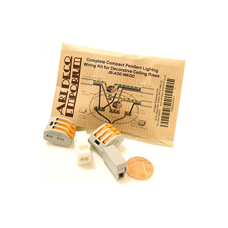 Art Deco Emporium 240 Volts Compact Pendant Lighting Wiring Kit