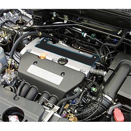 Bevinsee Dry Carbon Fiber K Series Engine Spark Plug Cover Insert K20/K24 Compatible with Honda Accord Acura Civic CRV K Swap EK EG