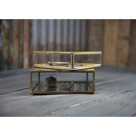 Bequai Box - Antique Brass - Small 5.5 x 18 x 18cm