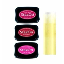 Trebbies StazOn Multi-Surface Solvent Ink Pad Bundle - 3 Pk StazOn Solvent Ink Pads -