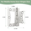 Non-Mortise Butterfly Hinges 4 Pack Heavy-Duty
