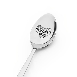 Happy Mothers Day Gifts for Mom Tea Coffee Spoon Gifts for Mama Mother Birthday Gifts for Mom Mommy Retirement Gifts for Mother in Law Thank You Appreciation Gifts for Step Mom Ice Cream Spoons