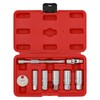 CASOMAN 3/8-Inch Drive Spark Plug Socket Set, 6-Point, Include Extension