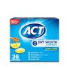 ACT Dry Mouth Lozenges Sugar Free Honey Lemon Flavor 36