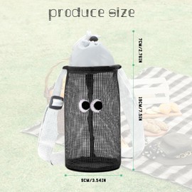 CHEERYMAGIC Water Bottle Carrier Bag, Portable Water Bottles Holder with Adjustable Strap Mesh Drinks Bottle Sling Outdoor Accessories for Walking Hiking Travelling Camping A7YJSBD