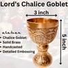 Medieval Goblet Lord's Vintage Chalice | 1x Solid Brass Royal