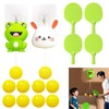 Sufeasdf Hanging Table Tennis Door Pong Set, 2 Pcs Frog