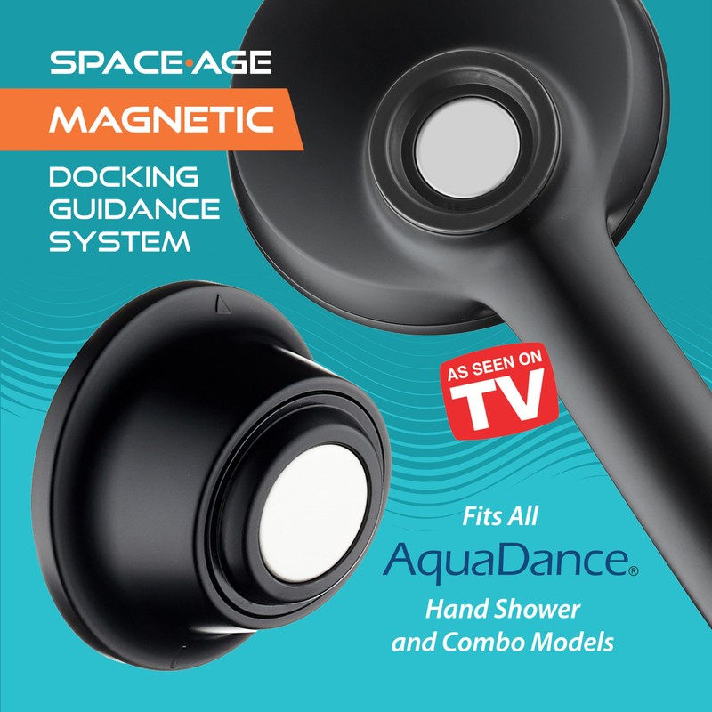 Go-Anywhere Wall Bracket for AquaDance Magnetic Docking Hand Shower &