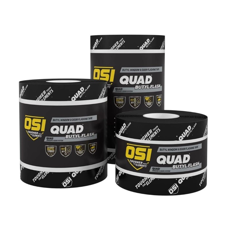 OSI Butyl Flash Tape 4" X75' 12SC Black