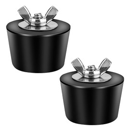 2-Pack Pool Freeze Plugs Rubber Expansion Pipe Plug with SS Screw Stainless Steel Bolt Pool Plug for Above Ground Pools, Inground Pools (2inch)