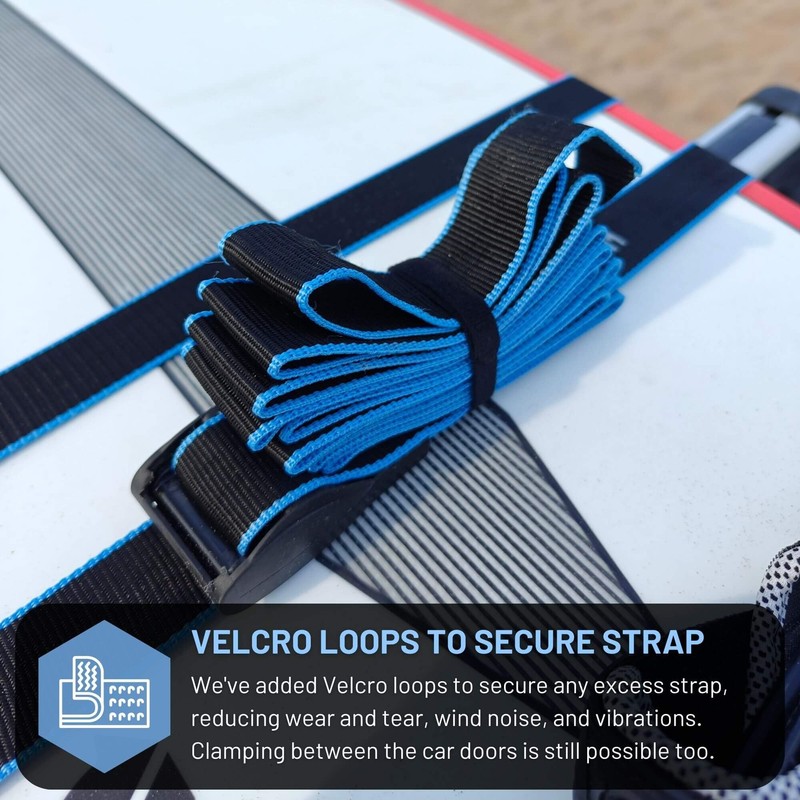 Hang 11 Surfboard Tie Down Straps for Roof Rack, Extra