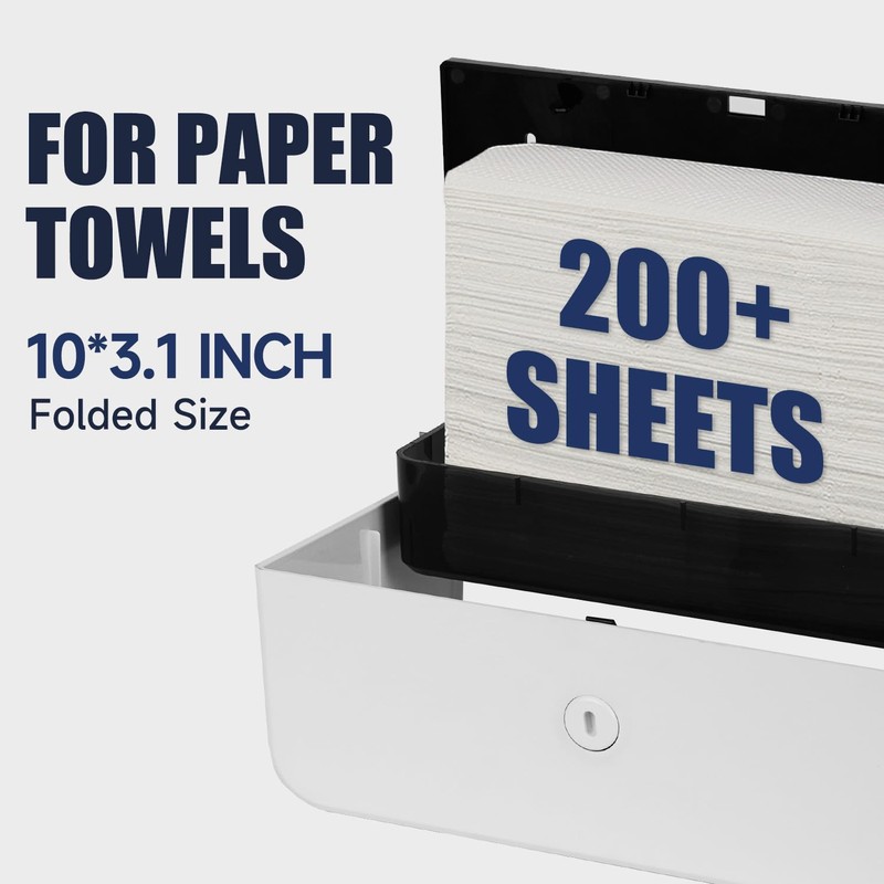 AIKE Wall Mount Paper Towel Dispenser, Fit Multifold Paper Towel