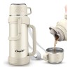 Termo De Acero Inoxidable Doble Para Café Y Agua Botella