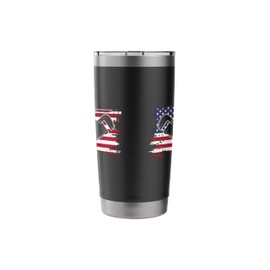 USA Flag Wrench Plumbing Pipe Plunger Pipefitter Stainless Steel Insulated Tumbler