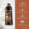 Light Brown Hair Dye Shampoo with Argan Oil, 3-in-1 Long-Lasting