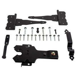 National Hardware N109-308 V8422 Deluxe Decorative T-Hinge Gate Kit in Black