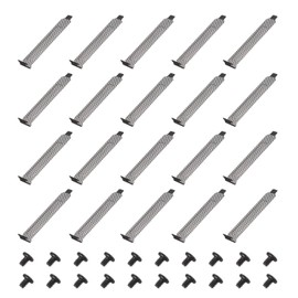 PATIKIL PCI Slot Cover Dust Filter 12 x 1.9cm, 20 Pcs Steel Dustproof Blanking Plate Ventilation Deflector Bracket Expansion Blank Plate with Screw for Computer Cases, Black