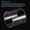 sourcing map Acrylic Pipe Rigid Round Tube Clear 94mm ID