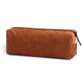 Small Pencil Case, Cute Pencil Case Adult, Pencil Case Aesthetic Pencil Pouch Cosmetic Bag, Portable Pen Pouch Makeup Pouch Office Stationery Storage Bag for Boys Girls Home School Office (Brown)