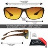 proSPORT Bifocal Reading Sunglasses Reader +1.00 Tortoise Shell Brown HD