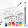 200PCS Soft Nail Sponges with 1PCS Grabbing Pen for Ombre