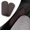 Tioollev 2PCS Car Door Armrest Pads,Soft Leather+Memory Foam Car Knee