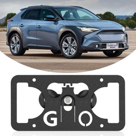 No Drill Front License Frame Compatible with Subaru Solterra 2023-2024 Anti-Theft License Plate Grille Mount Holder Car Tag Covers Rust-Proof, Rattle-Proof Car Accessories