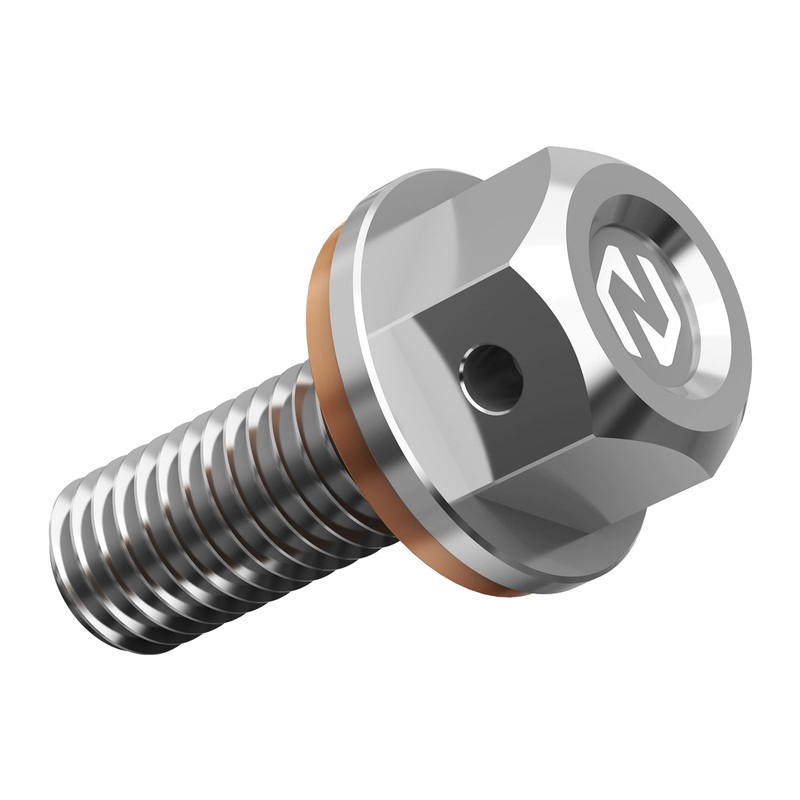 NICECNC M8X1.25 Sliver Magnetic Oil Drain Plug Bolt Compatible with