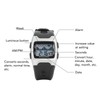 50m Waterproof Sports Watch LED Night Light Calendar Alarm Multifunctional