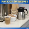 1InTheOffice Corrugated Coffee Cup Sleeves For 10oz 12oz 16 oz
