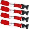 MELOTOUGH 4Pk 1" x 2ft Lashing Strap with Alligator Thumb