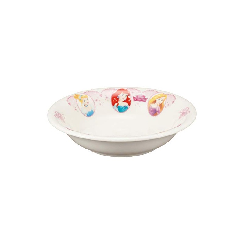 新 ディズニー プリンセス フルーツ皿(深 皿) ホワイト 直径 15cm 子供用 食器